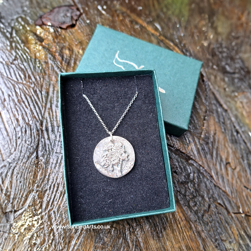 "Robin Hood Tree"Sterling Silver Pendant.