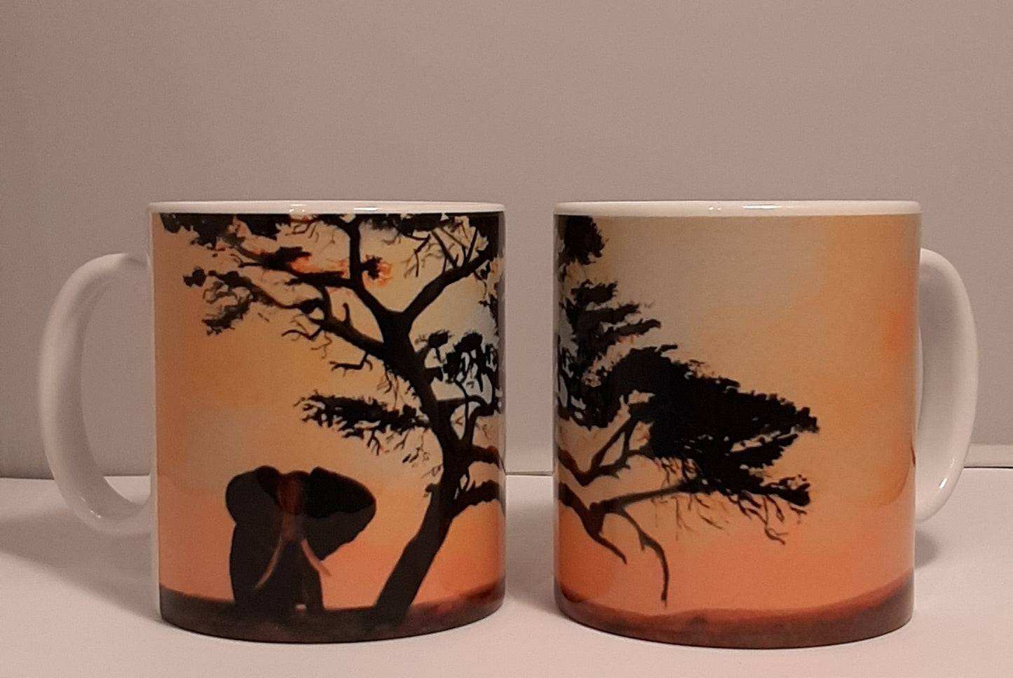 10 oz Ceramic Coffee Mug - Tusker at Dusk