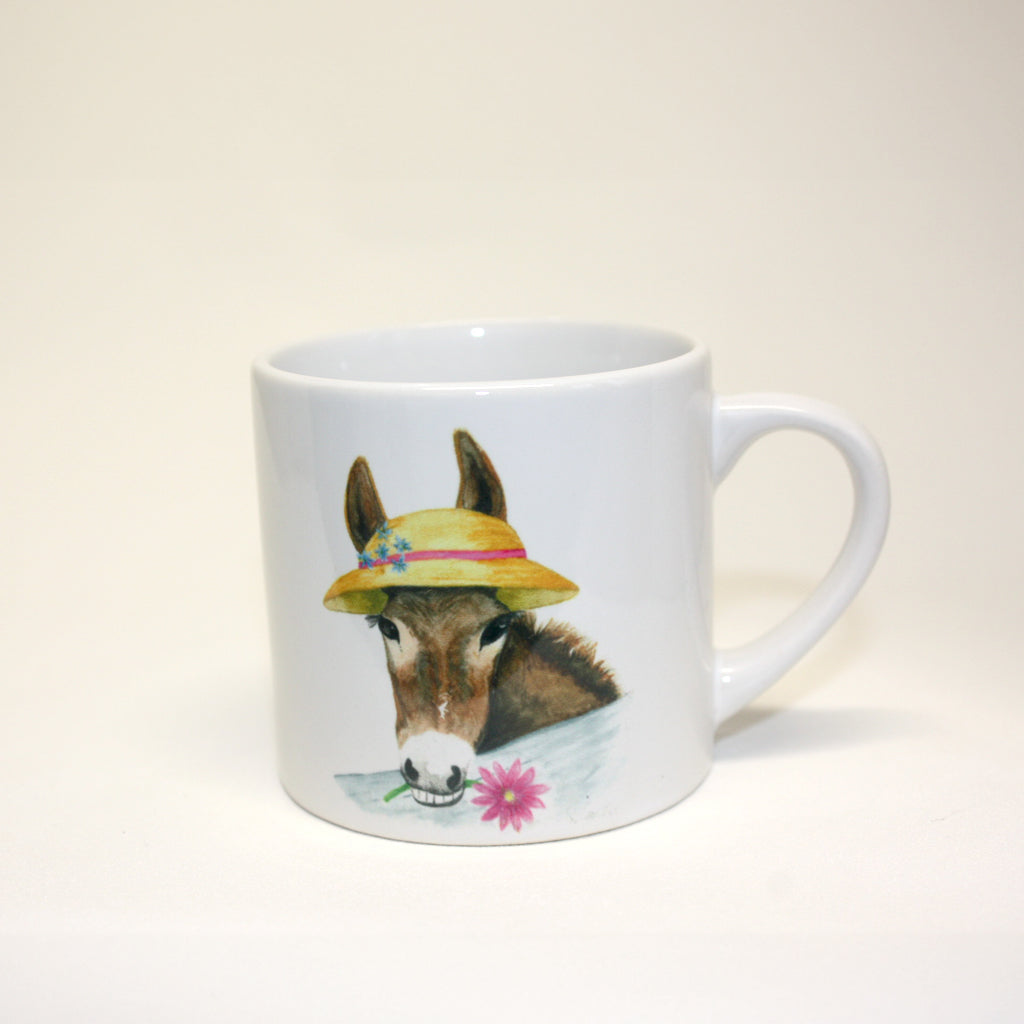 Daisy Donkey - 6 oz Small Ceramic Mug