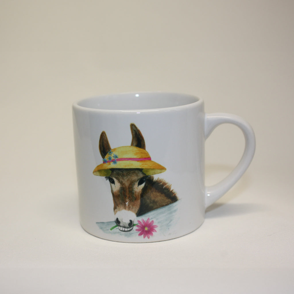 Daisy Donkey - 6 oz Small Ceramic Mug