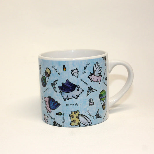 Pigs Might Fly - 6 oz Small Ceramic Mug